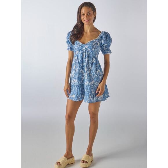 Simply Southern Dresses & Skirts - NWT Simply Southern Women’s Sweetheart Babydoll Puff Sleeve Mini Dress XL